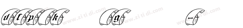 DFP King Gothic字体转换